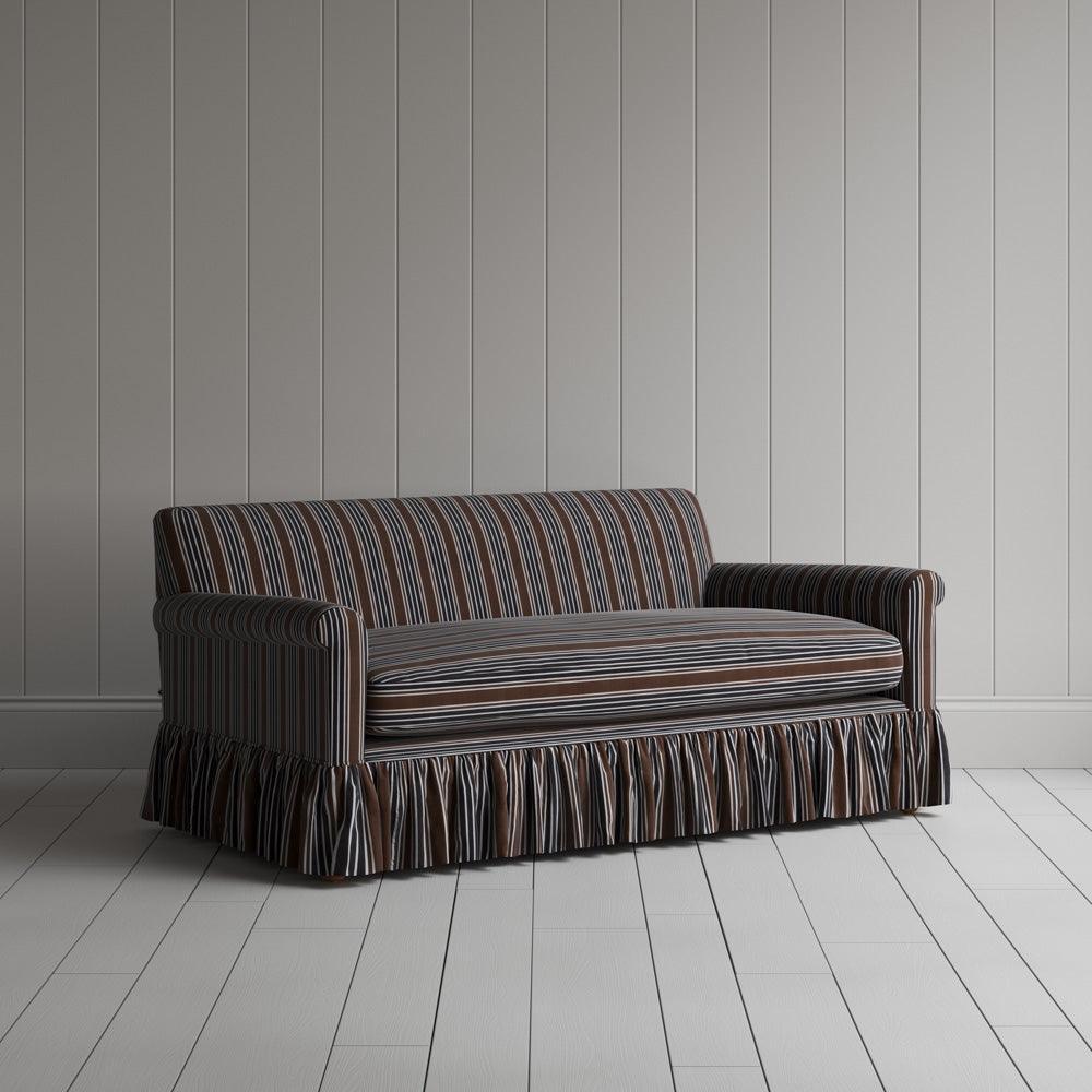 Curtain Call 2 Seater Sofa in Regatta Cotton, Charcoal
