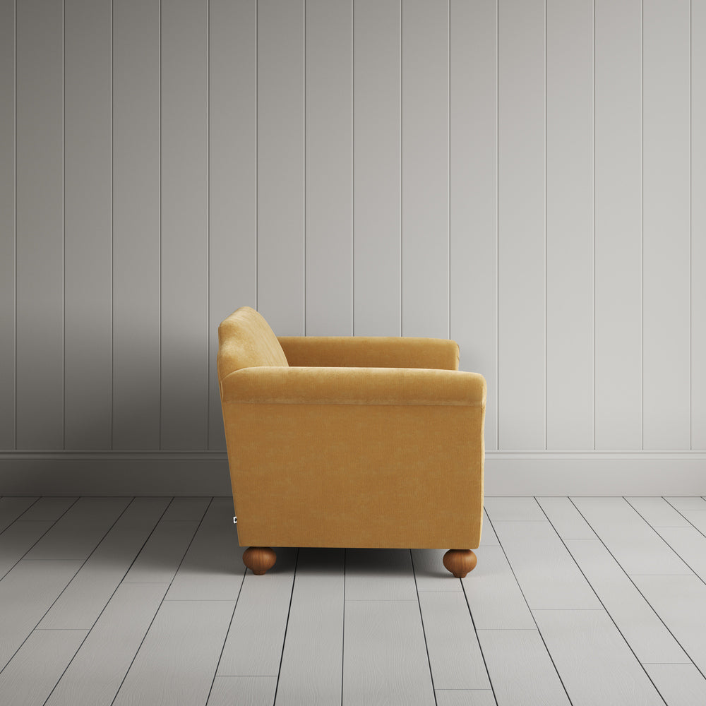 Side profile of the Wheat corduroy Dolittle sofa