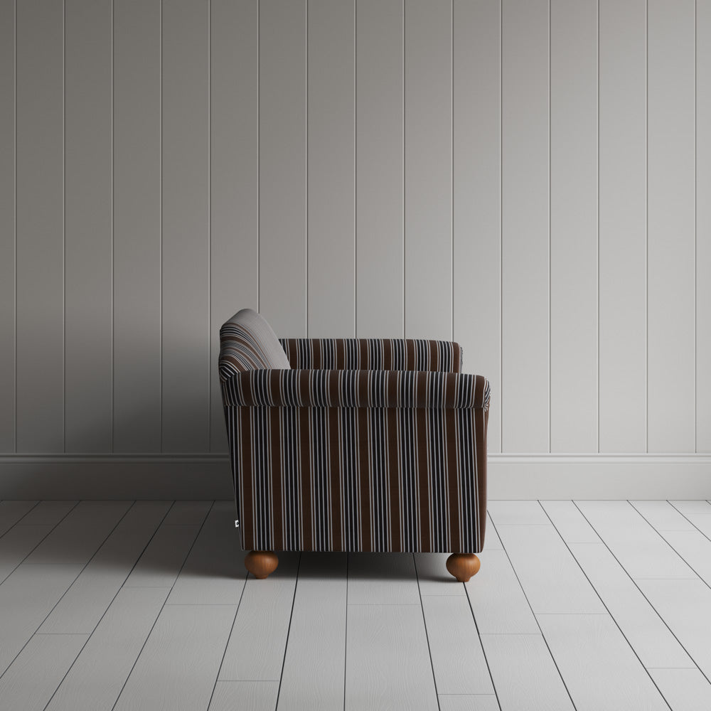 Side profile of Dolittle 2 Seater Sofa in Regatta Cotton, Charcoal