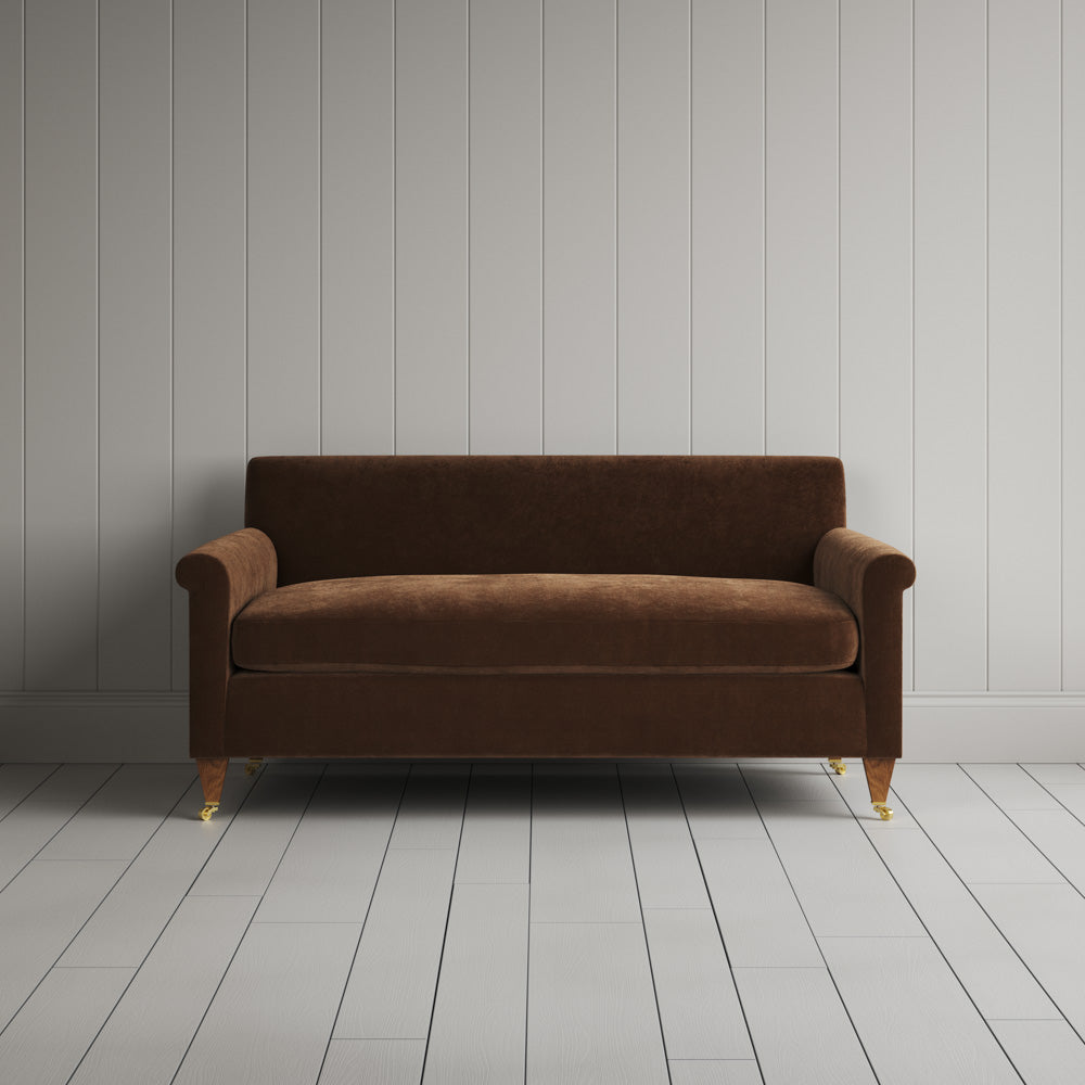 Front View Idler 2 seater sofa in Classic Corduroy Tobacco