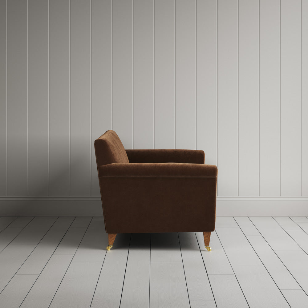 Side View of Idler 2 seater sofa in Classic Corduroy Tobacco