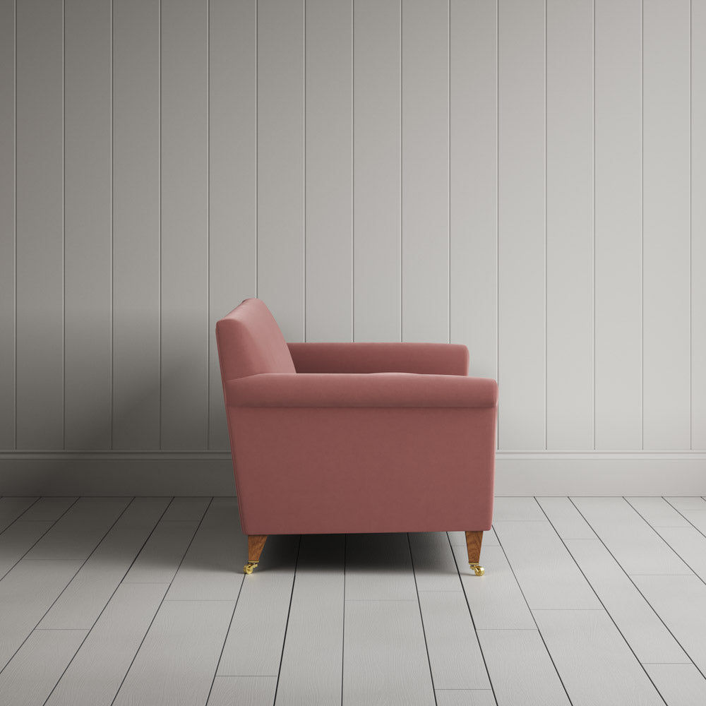 Side View of Idler 2 Seater Sofa in Intelligent Velvet Rose