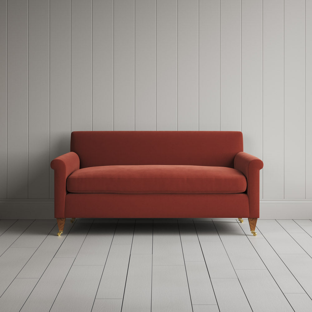 Front View of Idler 2 Seater Sofa in Intelligent Velvet Sienna