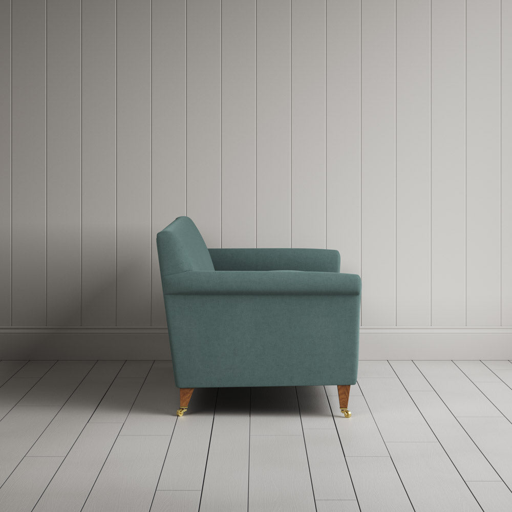 Side View of Idler 2 Seater Sofa in Laidback Linen Mineral