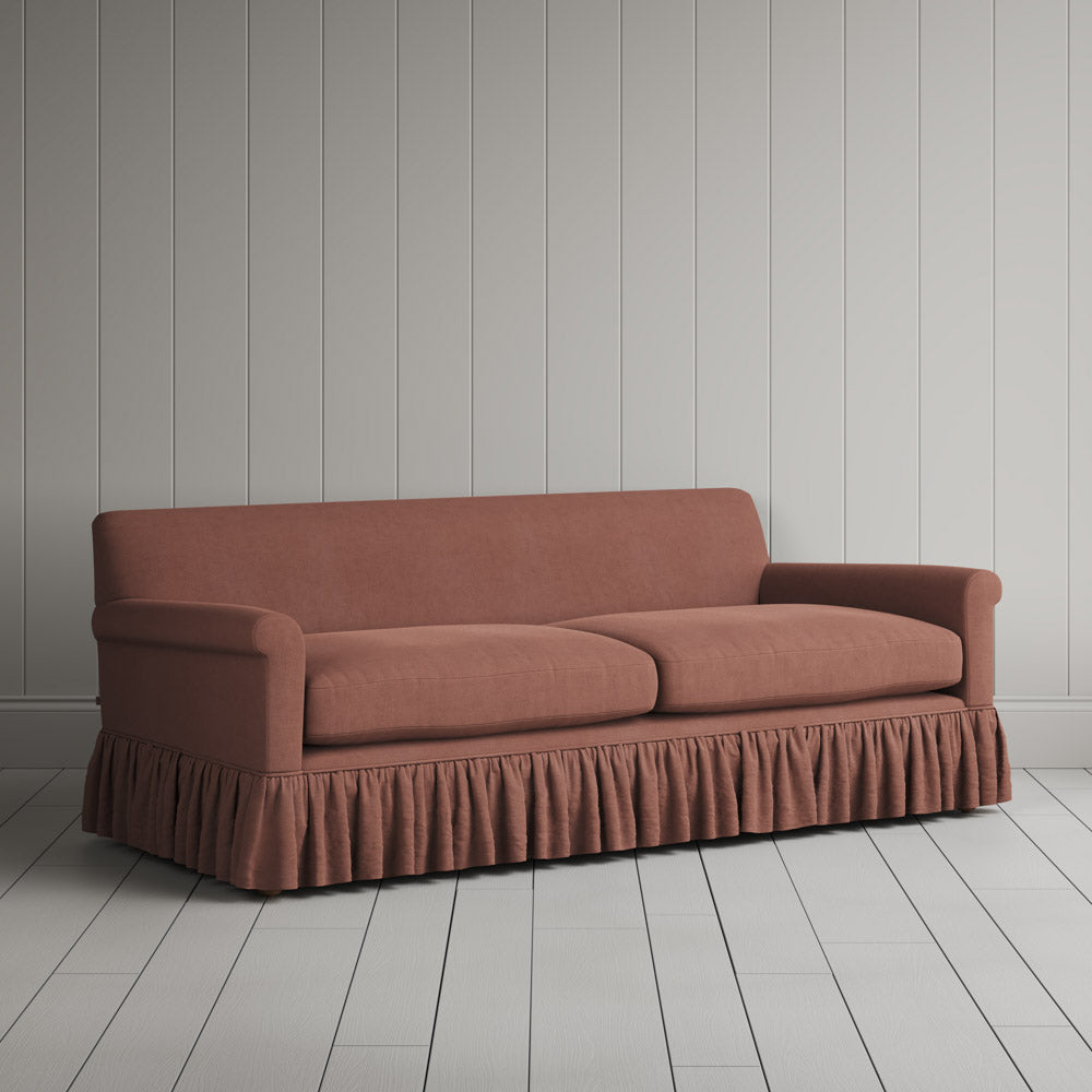 Curtain Call 3 Seater Sofa in Laidback Linen Sweet Briar