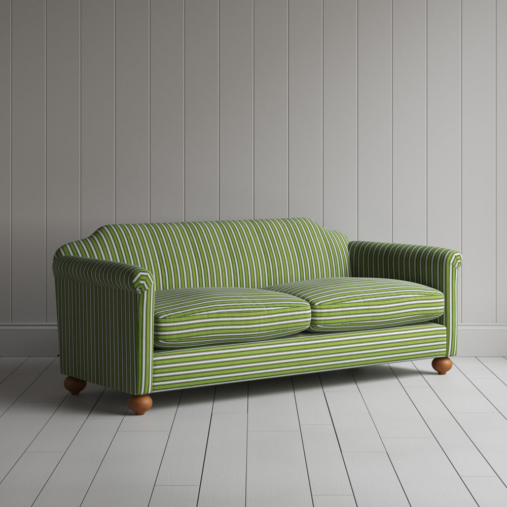 Dolittle 3 Seater Sofa in Colonnade Cotton, Green and Wine