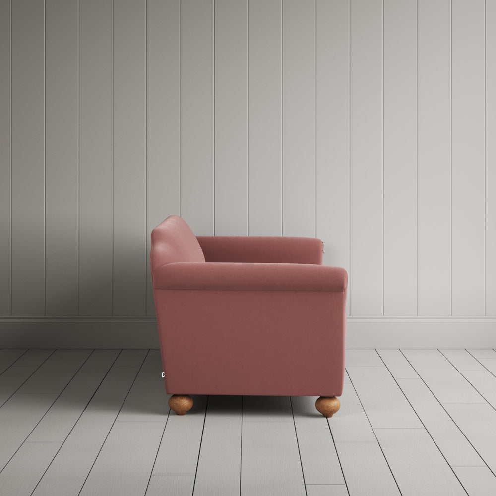 Side View of Dolittle 3 Seater Sofa in Intelligent Velvet Rose