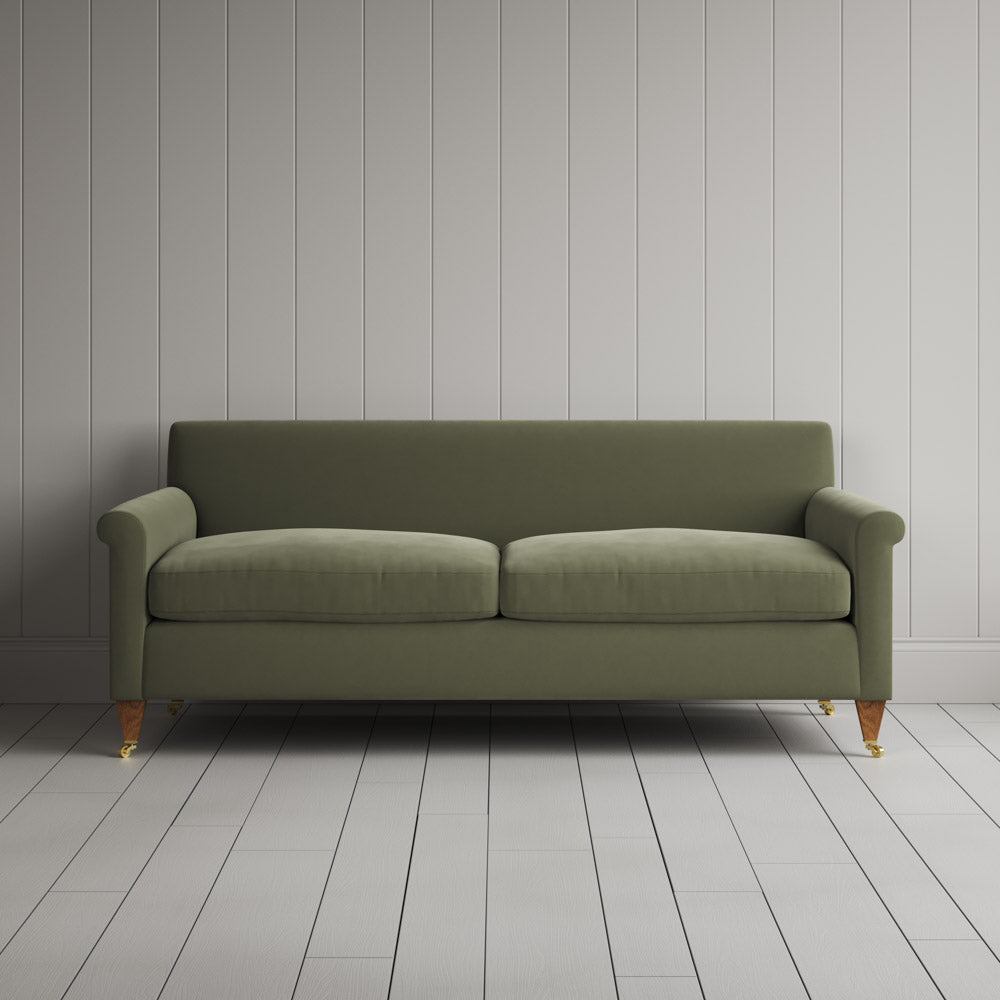 Idler 3 Seater Sofa in Intelligent Velvet Green Tea