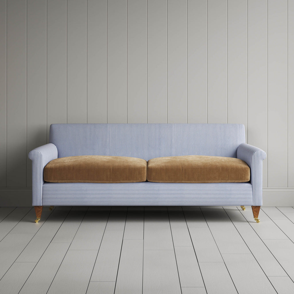 Front view of the Idler 3 seater sofa by Nicola Harding