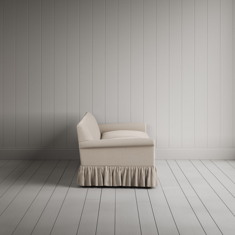 Side View of Curtain Call 4 Seater Sofa in Laidback Linen Dove