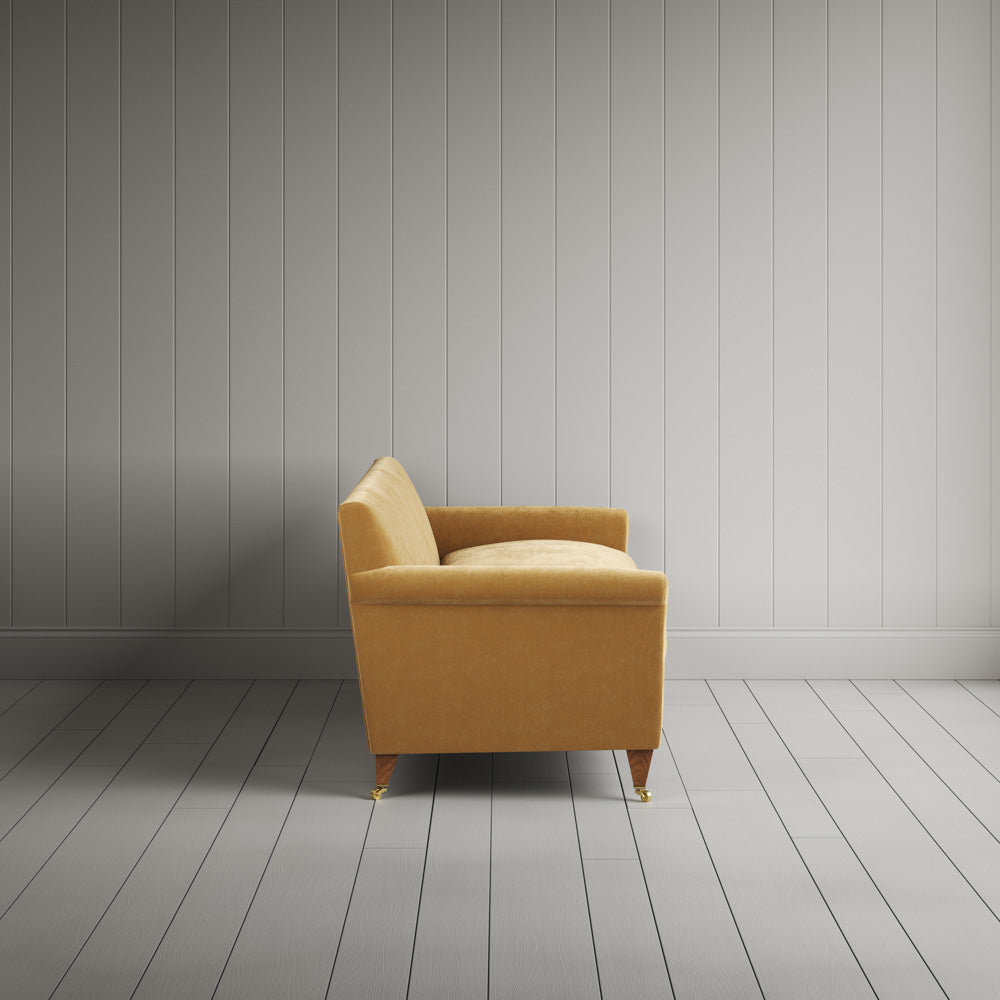 Idler 4 seater sofa classic corduroy wheat, side view by NiX.