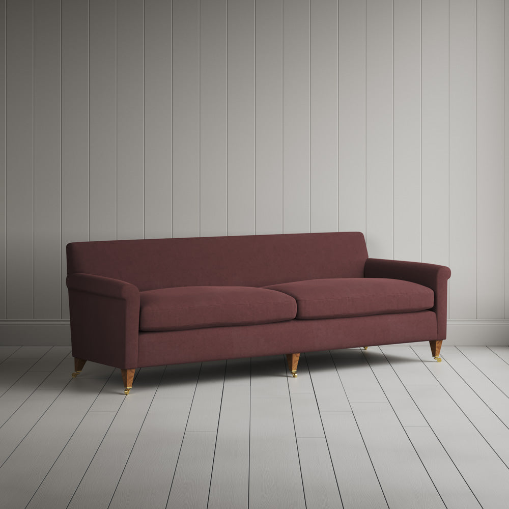 Idler 4 seater sofa in Laidback Linen Damson