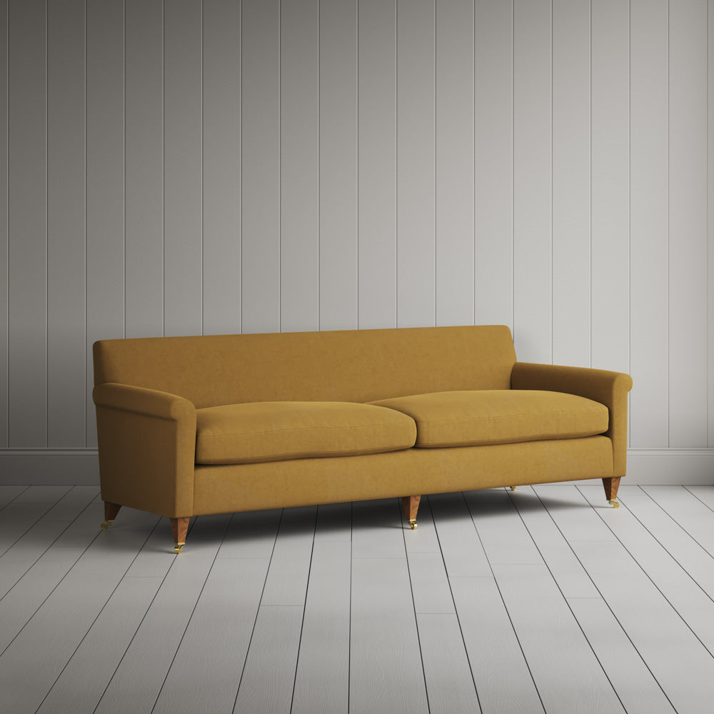 Idler 4 seater sofa in Laidback Linen Ochre