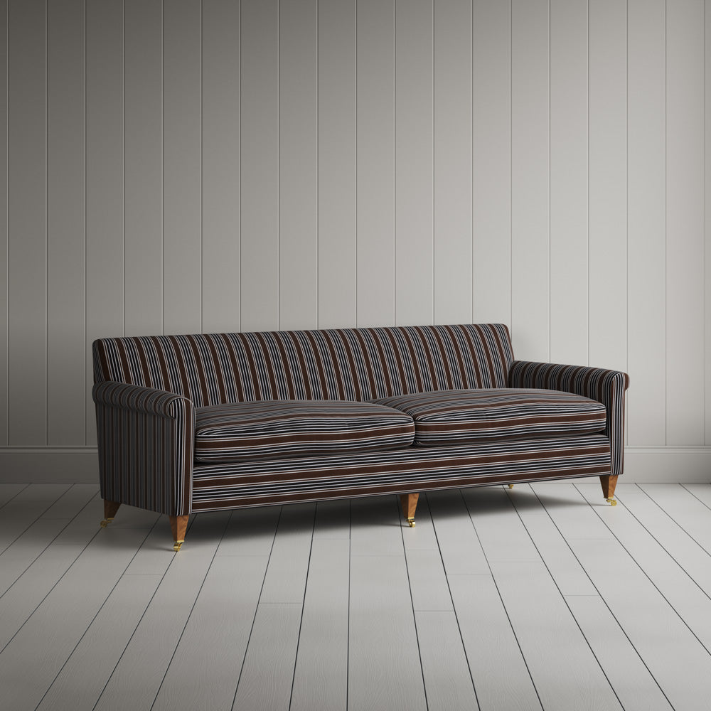 Idler 4 Seater Sofa in Regatta Cotton, Charcoal
