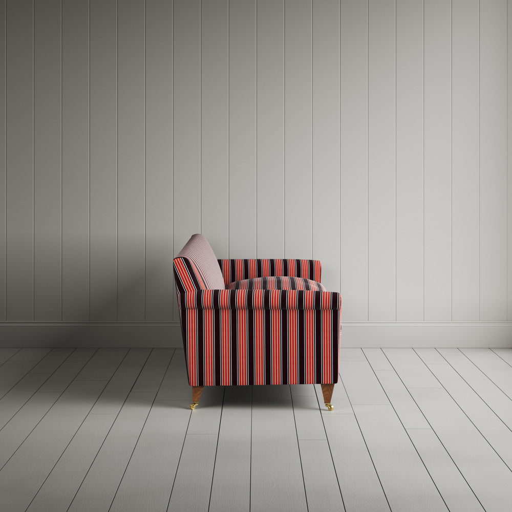Side view of Idler 4 Seater Sofa in Regatta Cotton, Flame
