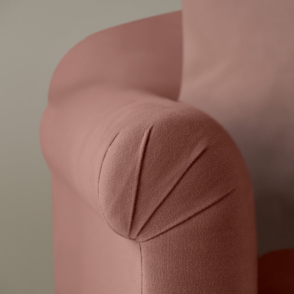 Dolittle Big Love Seat sweet briar linen armrest detail shot by NiX.