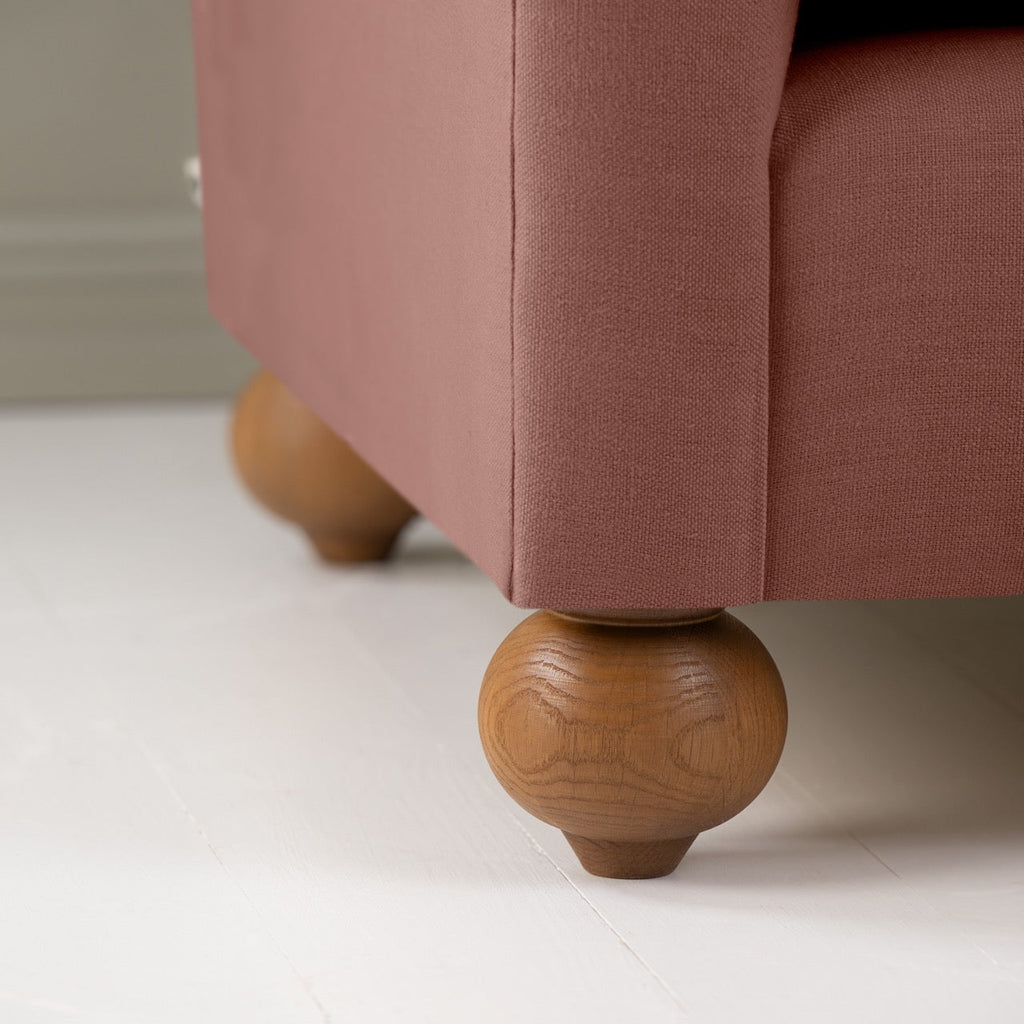Dolittle Big Love Seat close-up detail of the spherical feet by NiX.