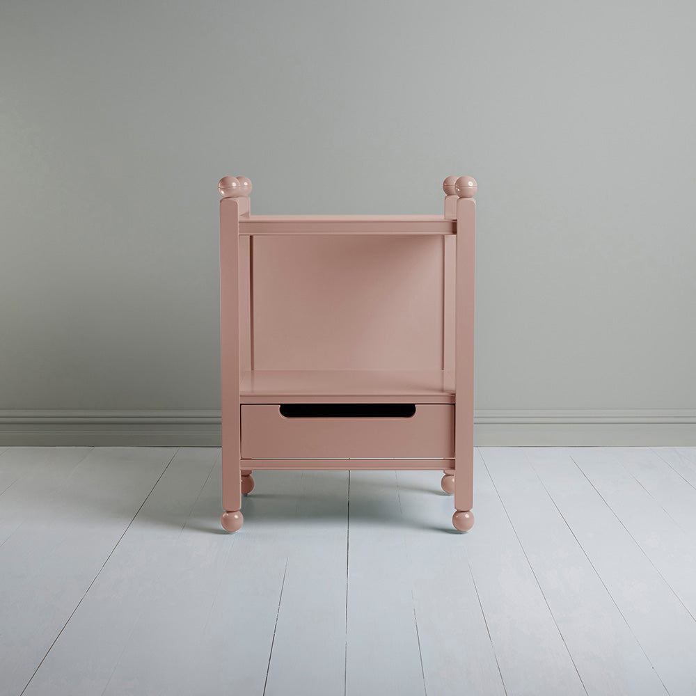 Slumber Bedside Table, Blush Pink, Front View - NiX By Nicola Harding & Co.