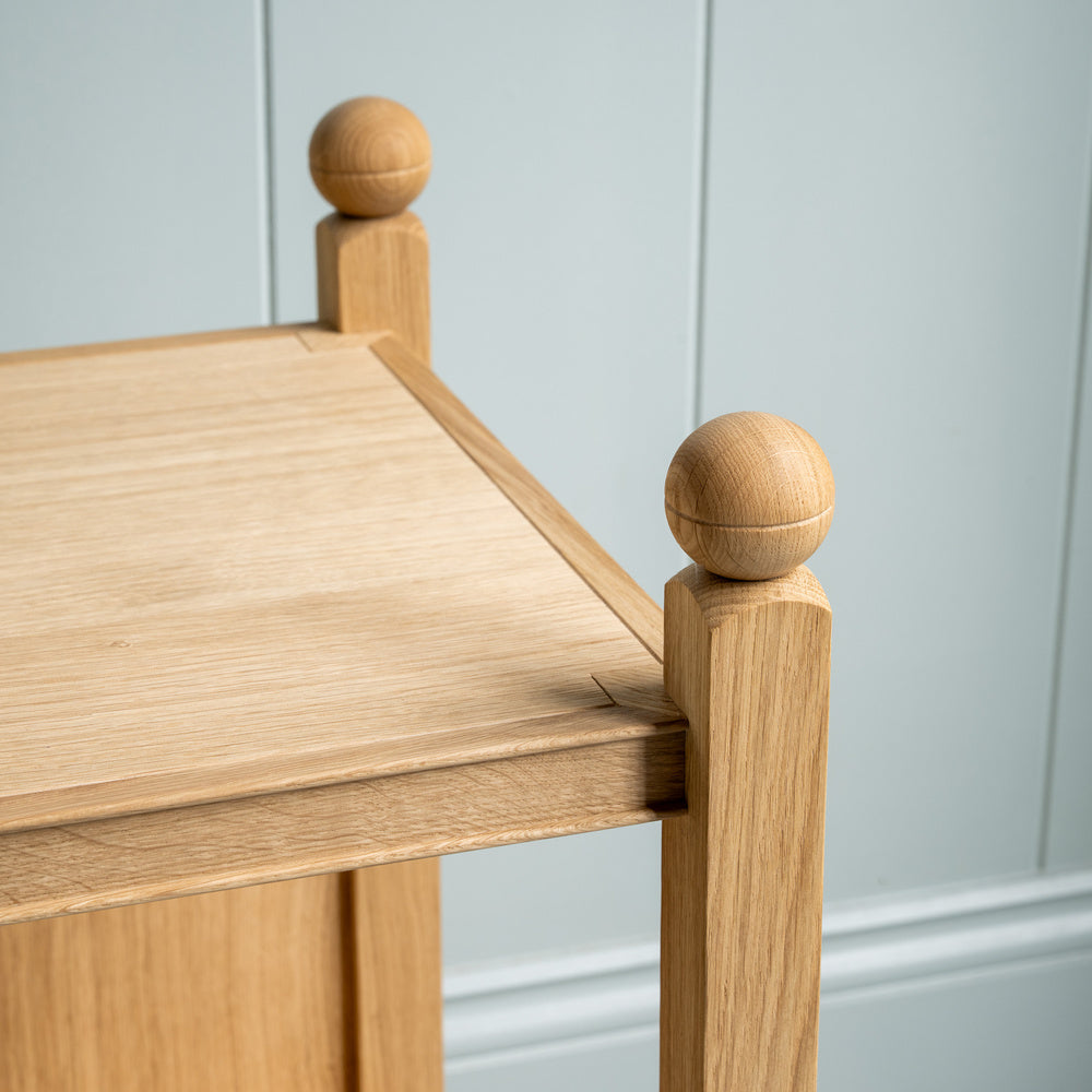 Design Closeup Slumber Bedside Table, Oiled Oak