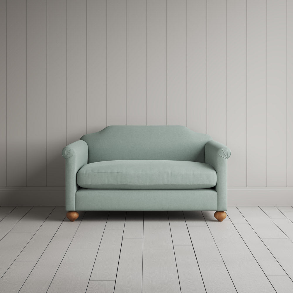 Dolittle Big Love Seat in laidback linen sky, front view by NiX.