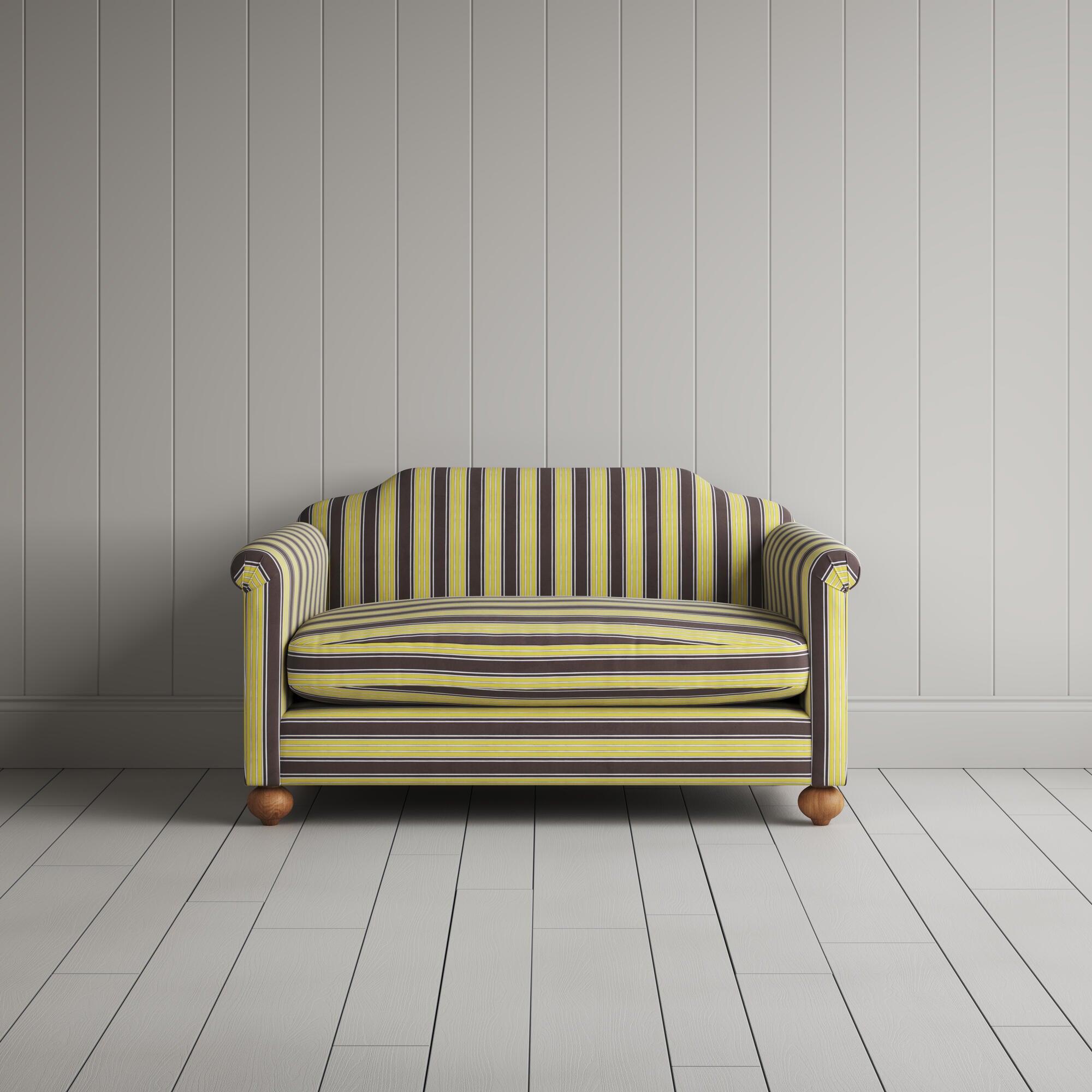 Front View of Dolittle BIG LOVE Seat in Regatta Cotton, Custard