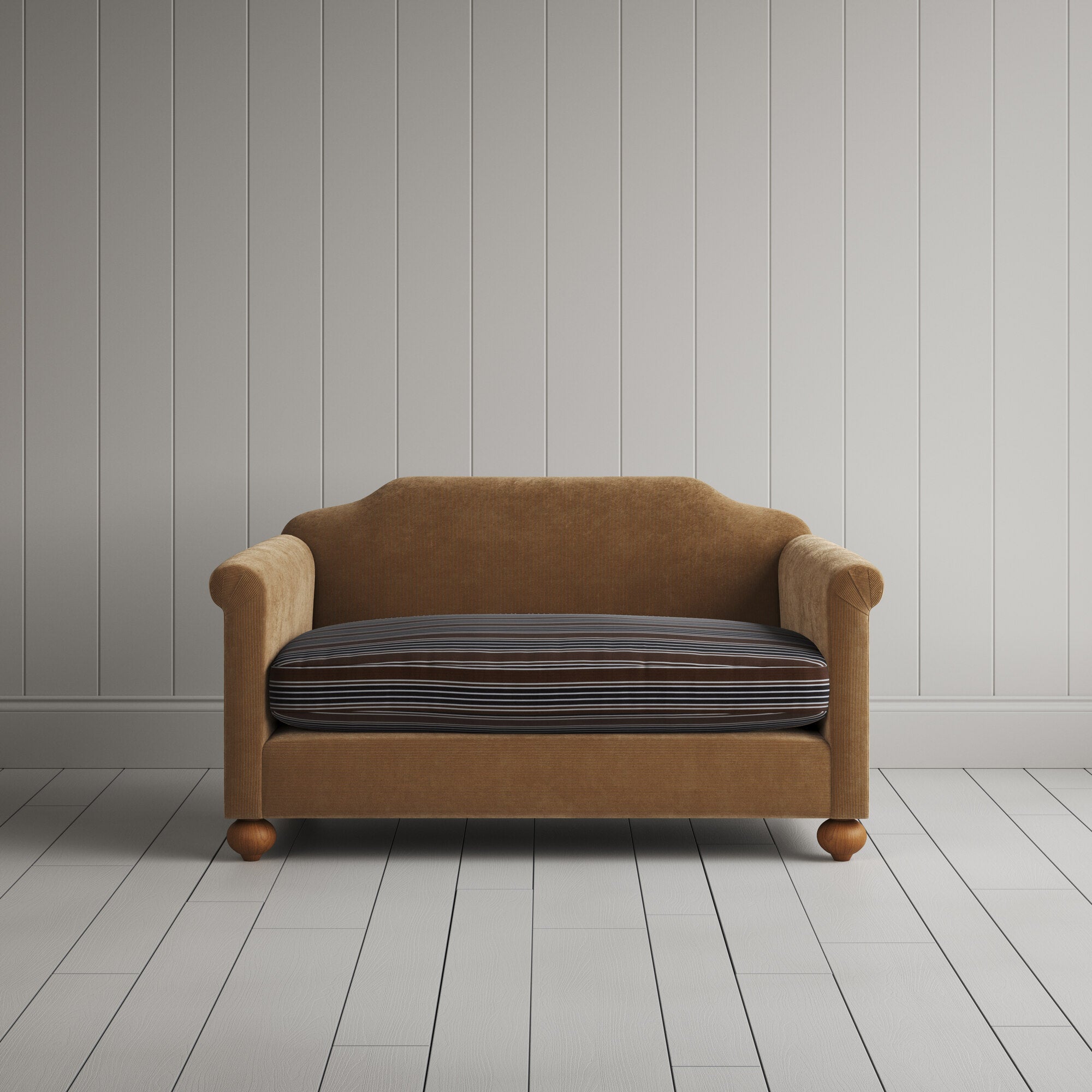 Dolittle BIG LOVE Seat in Classic Corduroy Stone Beige Frame and Regatta Charcoal Seat