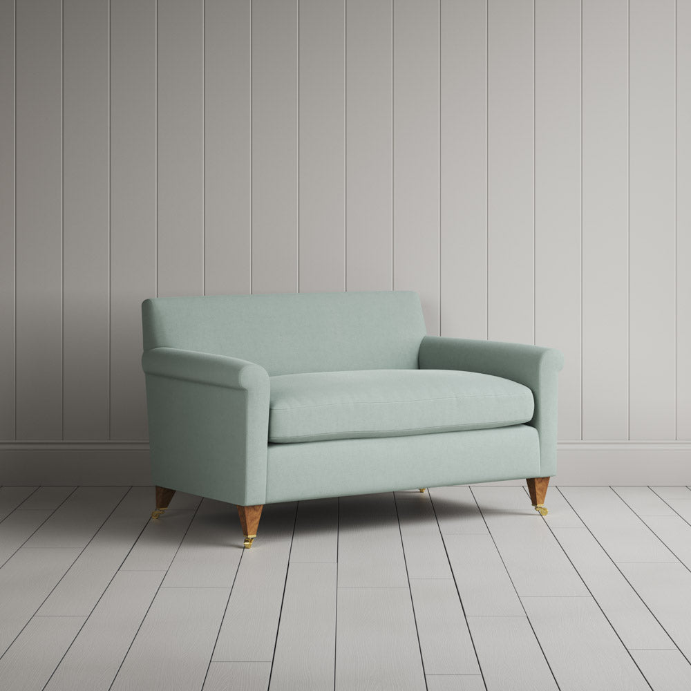 Angled perspective of the BIG LOVE seat in Sky Laidback Linen by NiX.
