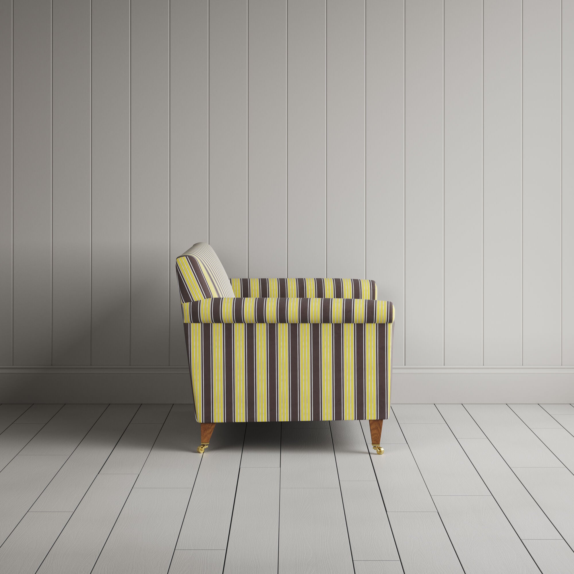 Side View of Idler BIG LOVE Seat in Regatta Cotton, Custard