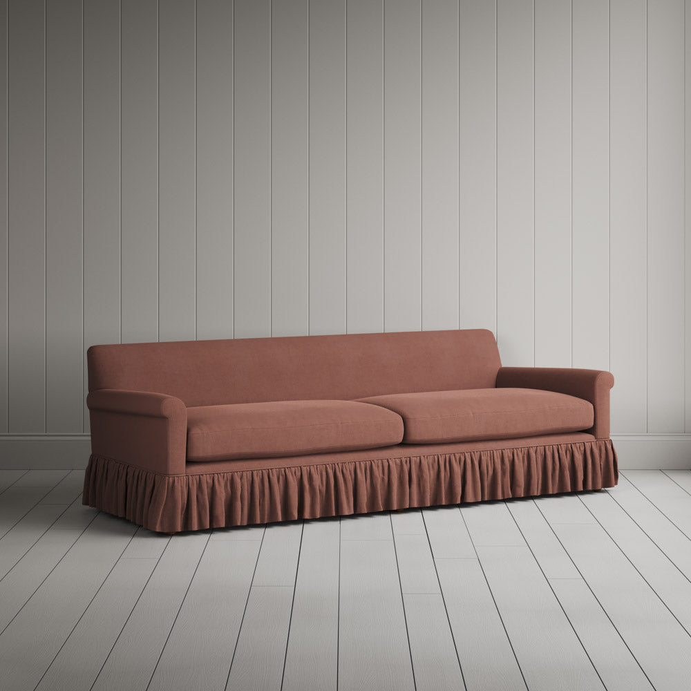 Curtain Call 4 Seater Sofa in Laidback Linen Sweet Briar