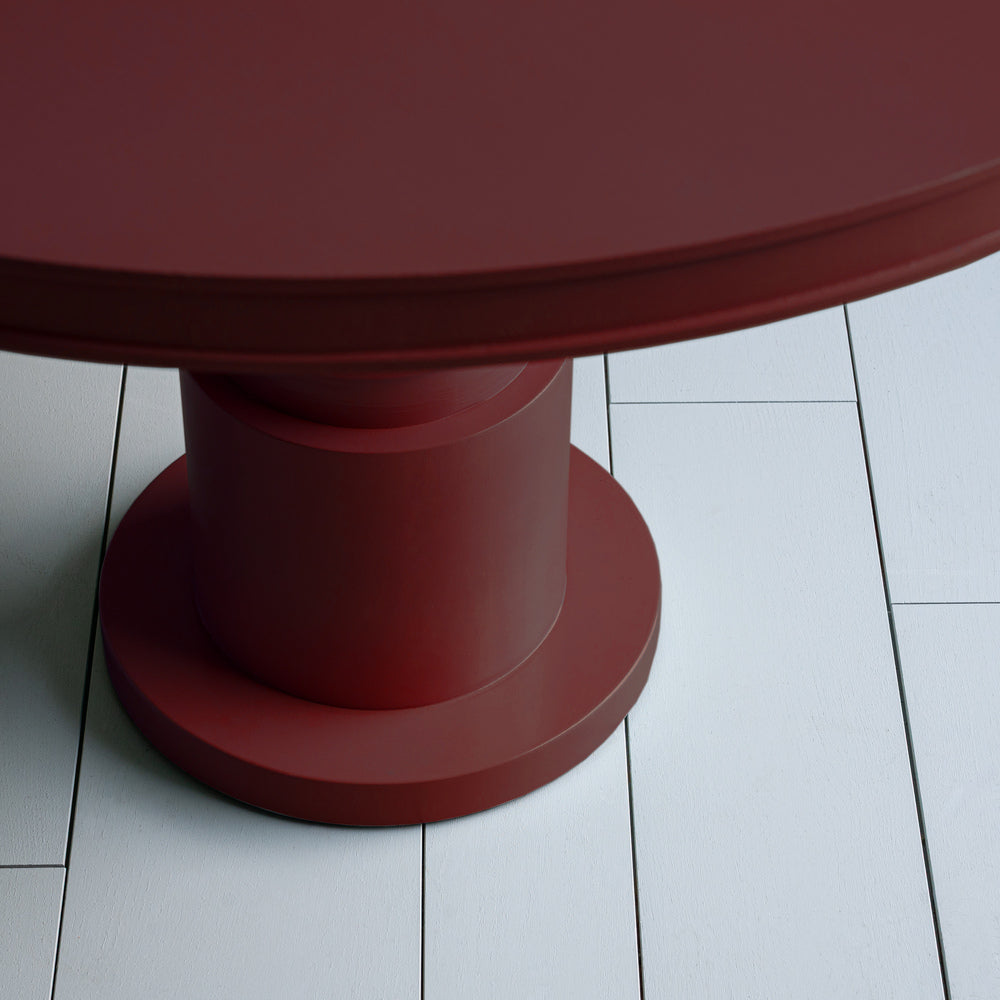 Berry Red Raconteur Dining Table from NiX by Nicola Harding & Co.