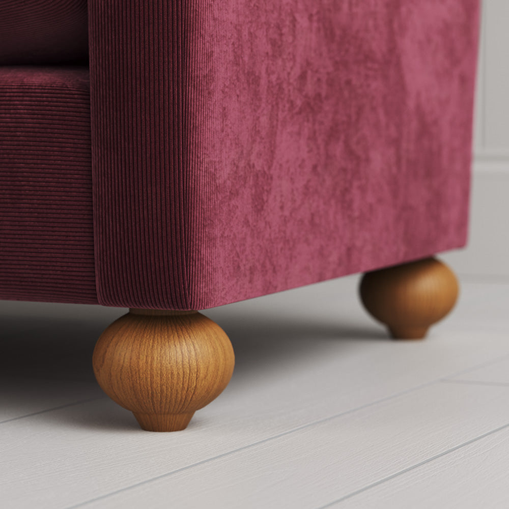 Playful spherical timber ball feet's