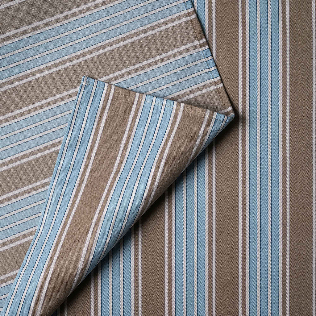 Idler Armchair in Regatta Cotton, Blue - Nicola Harding