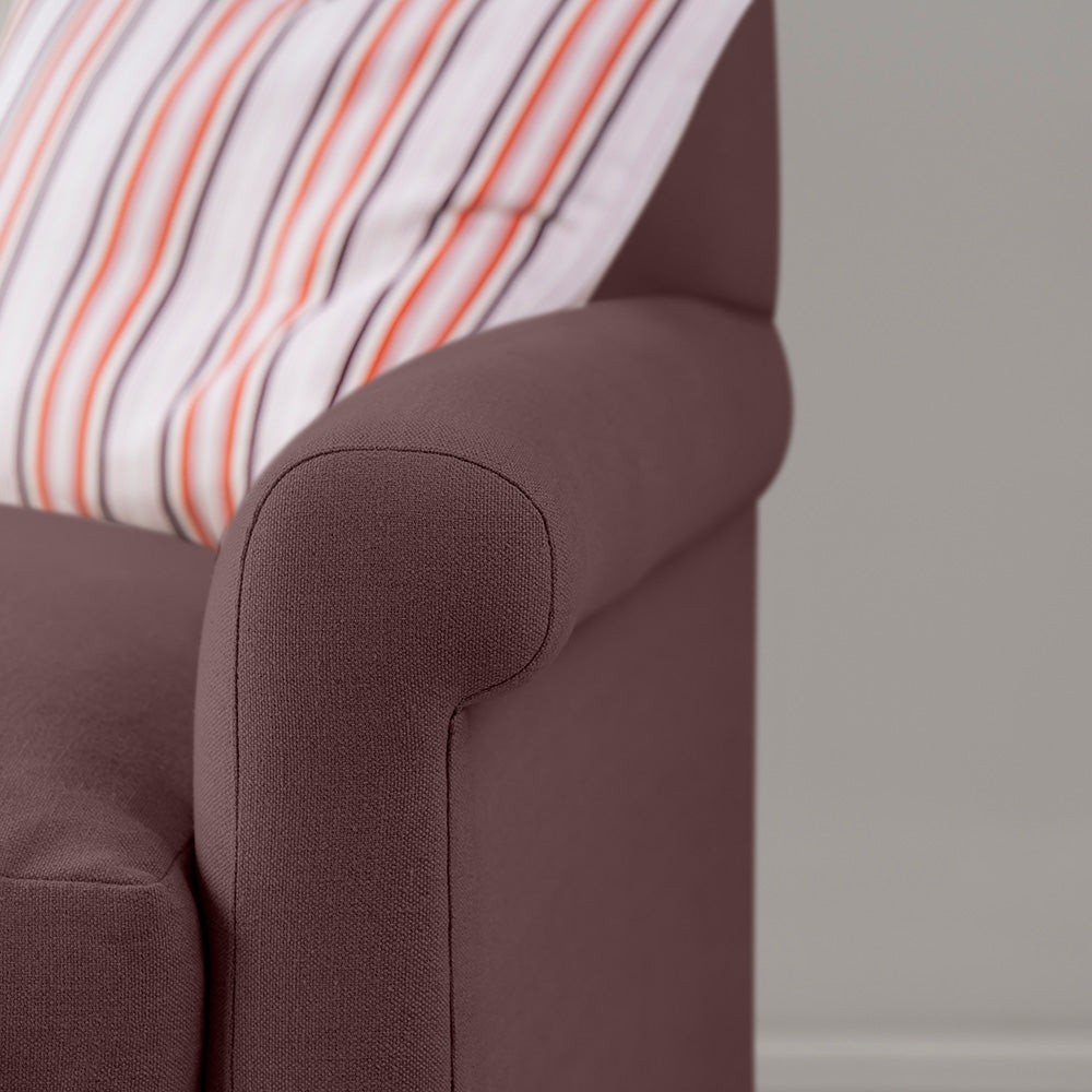 Close-up of the tailored armrest on the Damson Idler by Nix.