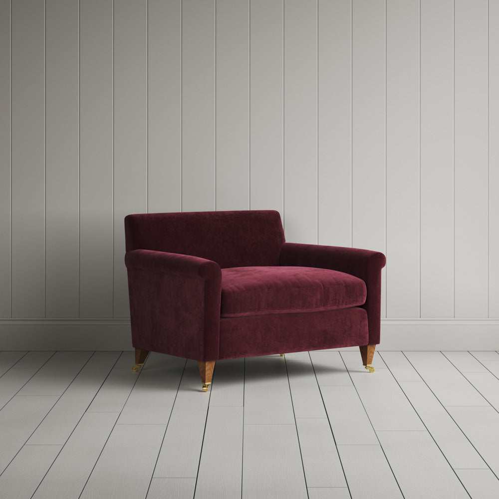 Idler Love Seat in Classic Corduroy Cherry - NiX By Nicola Harding & Co.