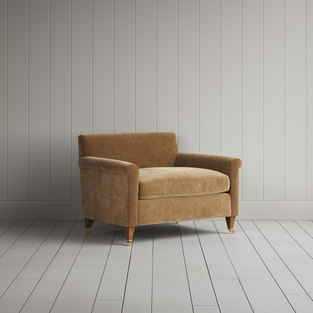 Idler Love Seat in Classic Corduroy Stone Beige - NiX By Nicola Harding & Co.
