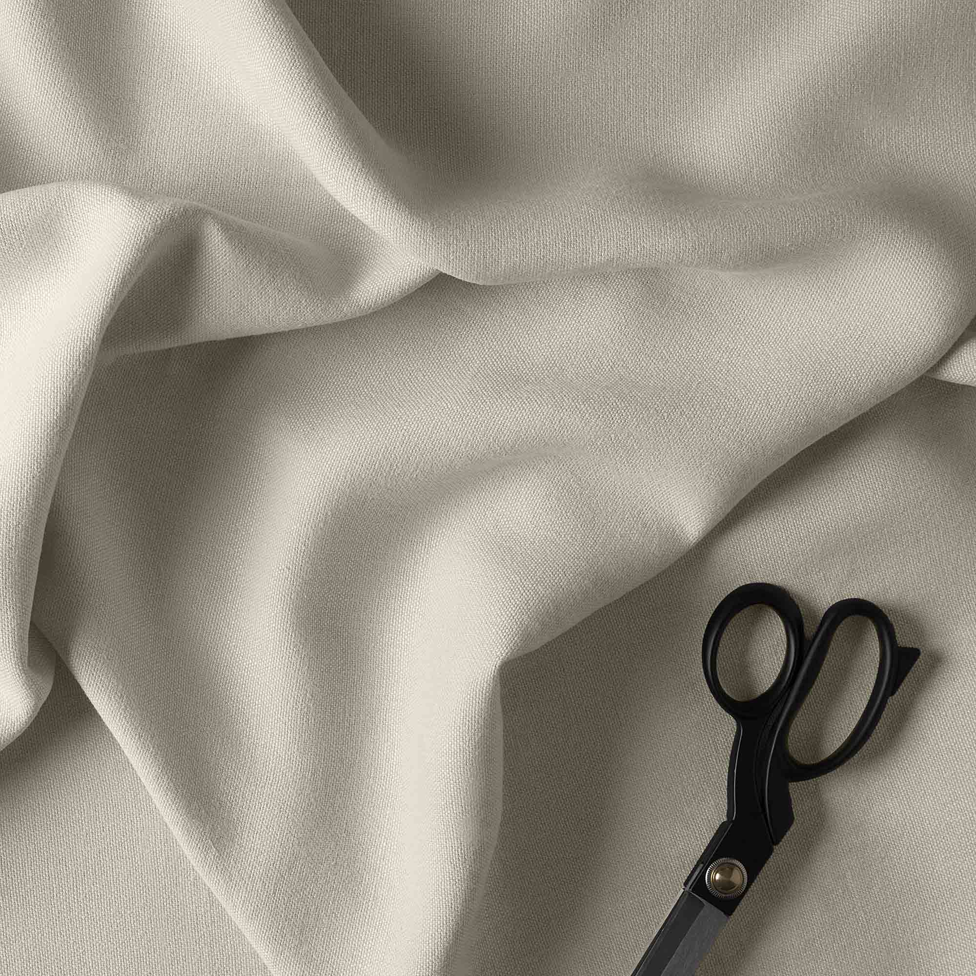 Hither Hexagonal Ottoman in Laidback Linen Dove - Nicola Harding