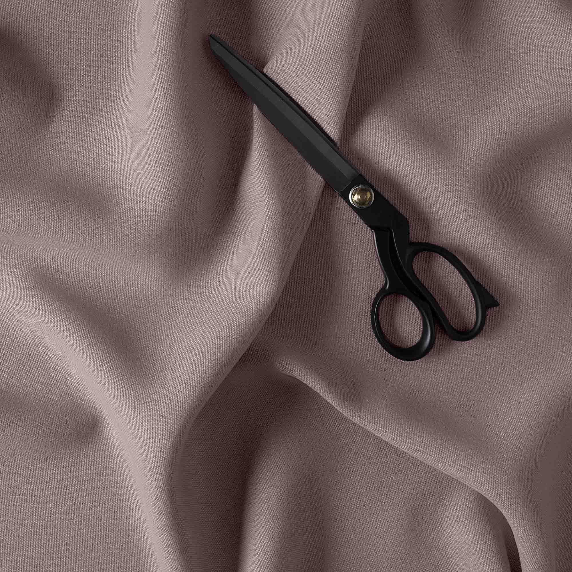 Laidback Linen Fabric in Heather Color With Scissor - Nicola Harding