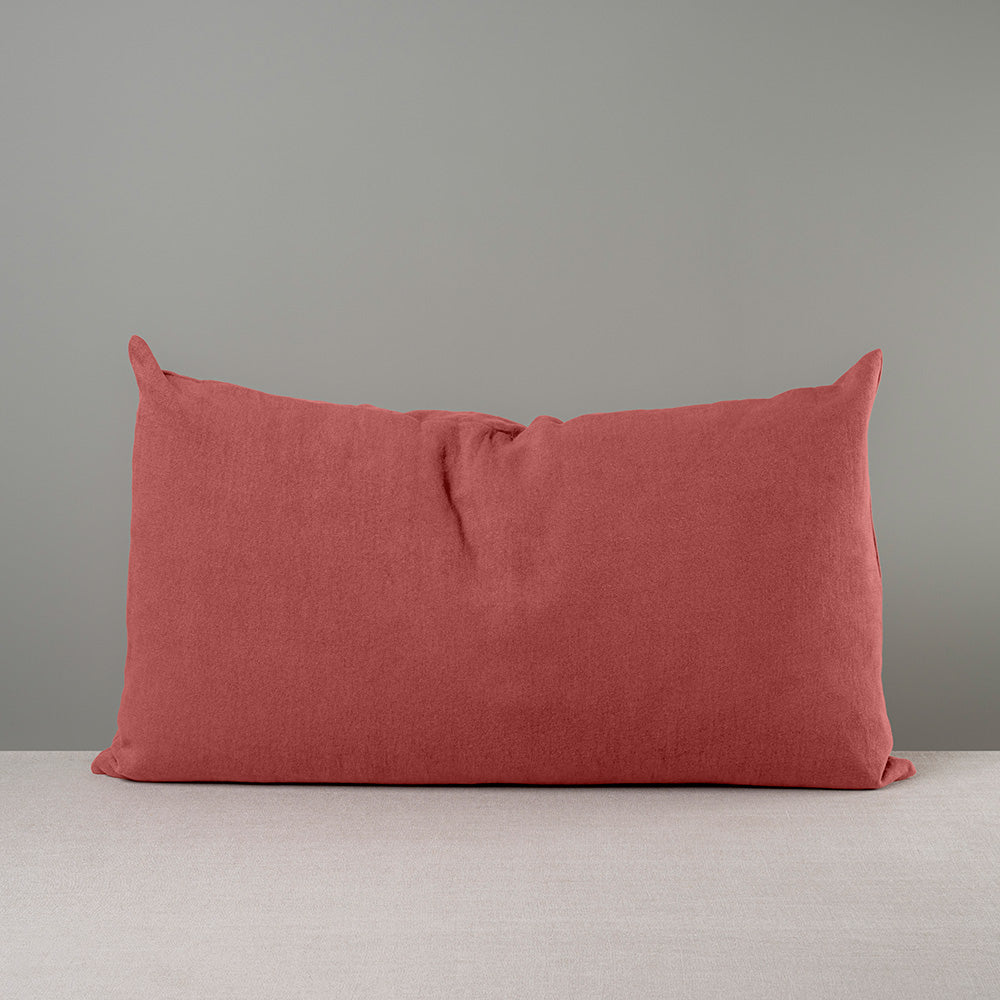 Front Side of Large Rectangle Lollop Cushion in Red(Rouge) - By NiX