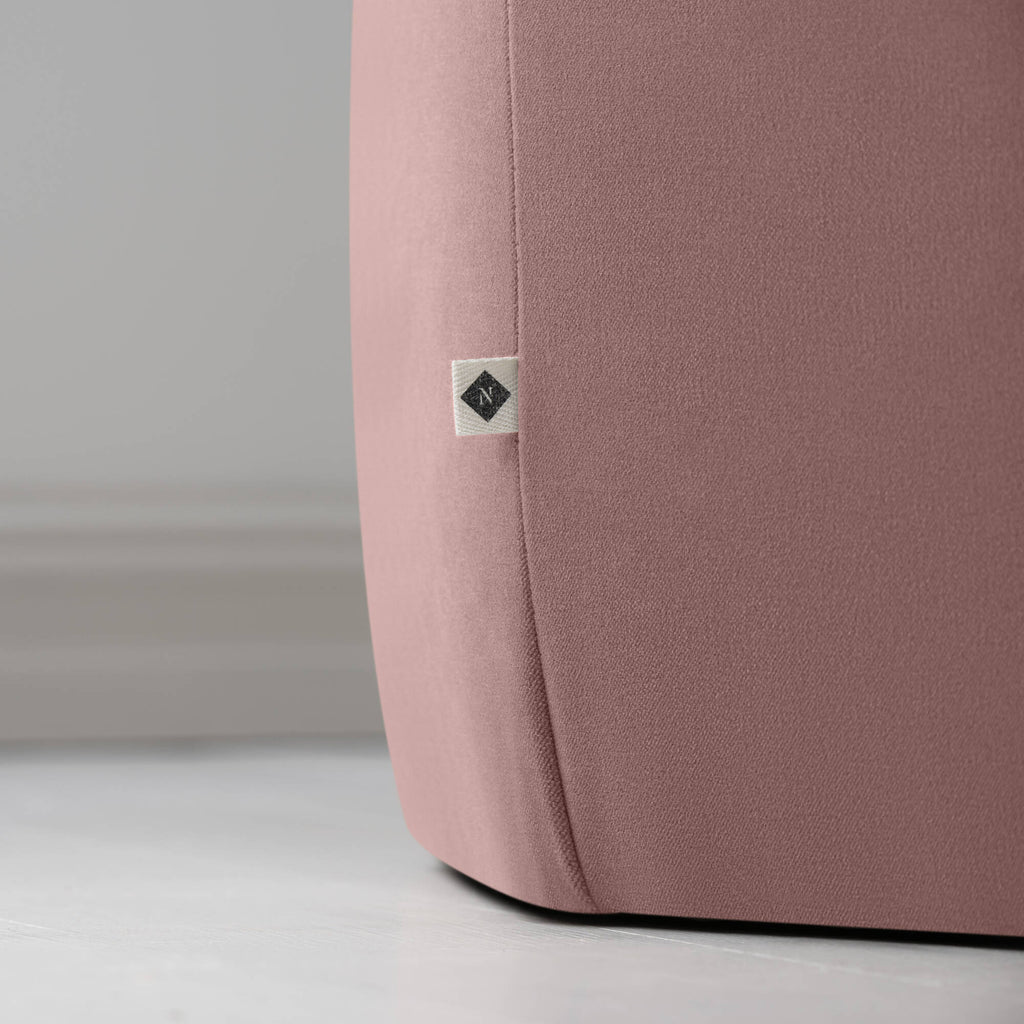 Thither Hexagonal Ottoman in Intelligent Velvet Rose With NiX Special Tag