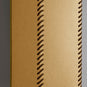 Stitch In Time Wall Light in Mustard with Antique Gold Trim, Stitch Closeup - NiX By Nicola Harding & Co.