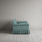 Curtain Call 2 Seater Sofa laidback linen cerulean, side view by NiX.