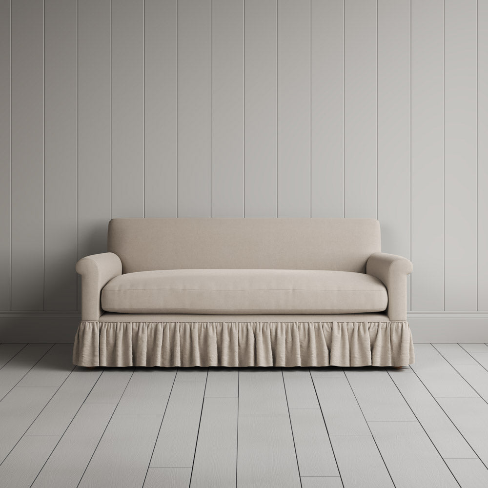  Curtain Call 2 Seater Sofa in Laidback Linen Dove full front view 