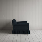 Side profile of Curtain Call 2 Seater Sofa in Laidback Linen Midnight