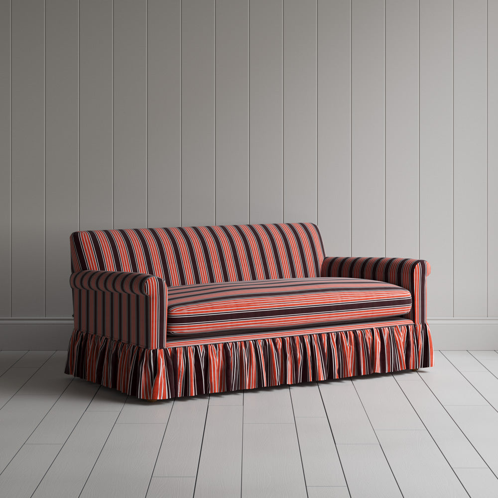  Curtain Call 2 Seater Sofa in Regatta Cotton, Flame 