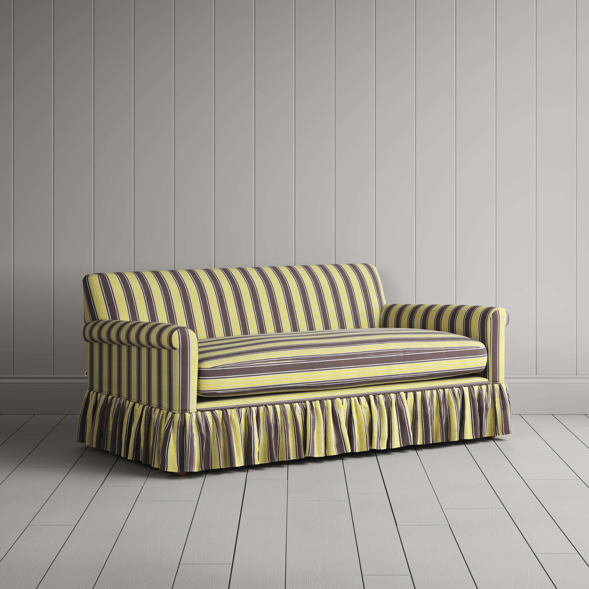  Curtain Call 2 Seater Sofa in Regatta Cotton, Custard 