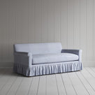 Curtain Call 2 Seater Sofa in Ticking Cotton, Aqua Brown