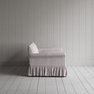 Side View of Curtain Call 2 Seater Sofa in Ticking Cotton, Berry