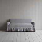 Front View of Curtain Call 2 Seater Sofa in Ticking Cotton, Blue Brown