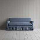 Curtain Call 2 Seater Sofa in Well Plaid Cotton, Blue Brown Front View