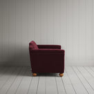 Side profile of 2 seater sofa in Cherry Classic Corduroy